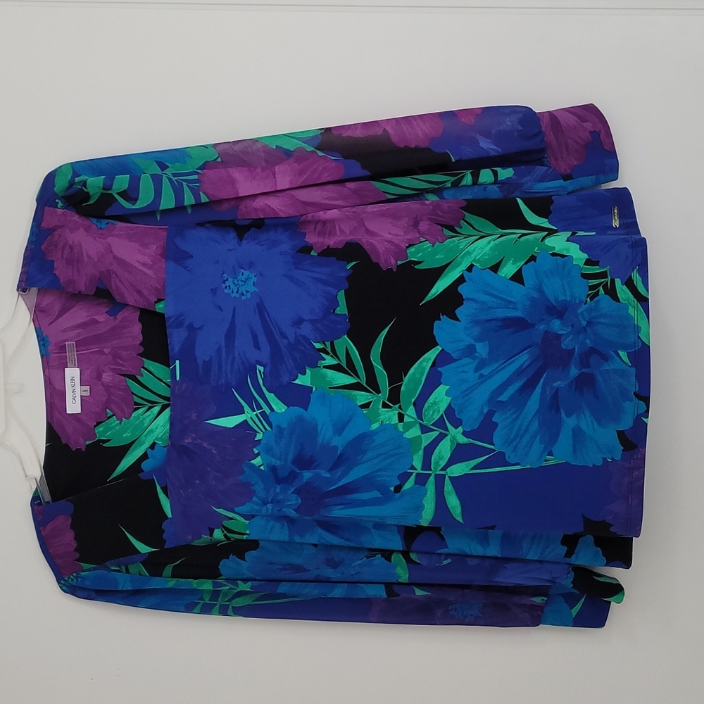 Calvin Klein Large Floral Print Top